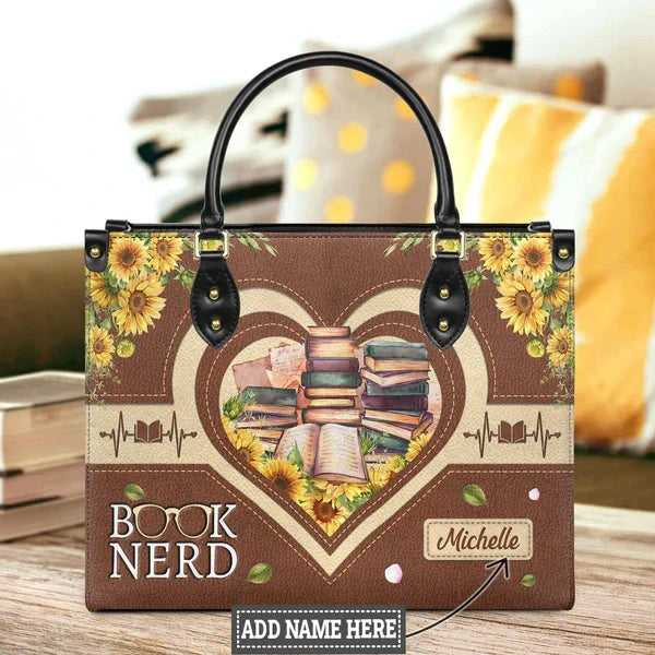 Book Nerd Leather Bag