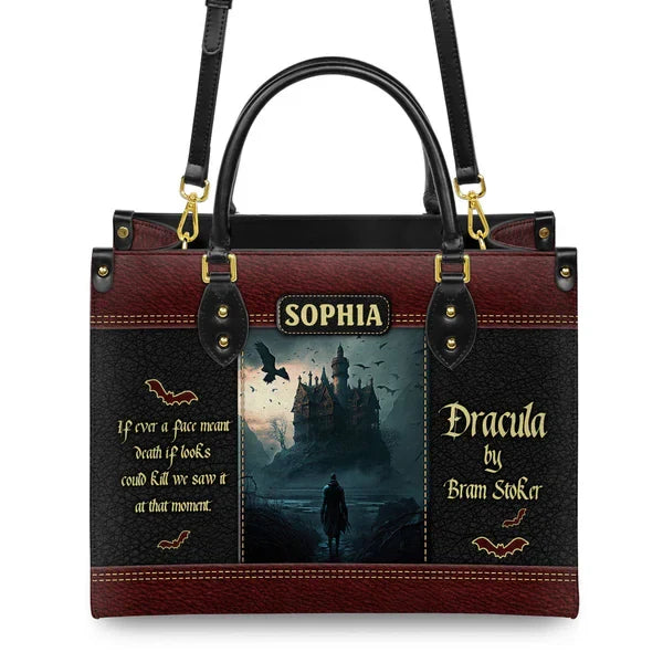 Dracula Bram Stoker A Face Meant Dead Leather Bag