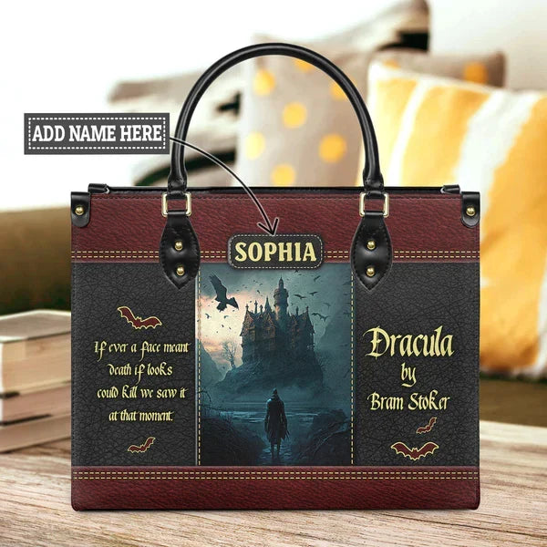 Dracula Bram Stoker A Face Meant Dead Leather Bag