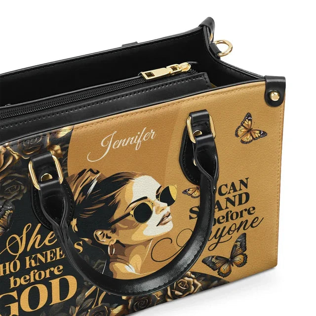 She Who Kneels Before God Leather Handbag