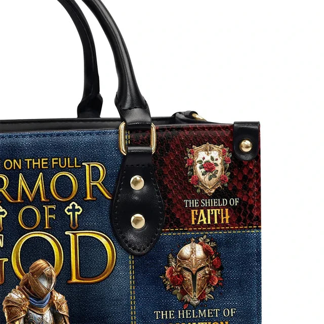 Armor Of God Leather Handbag