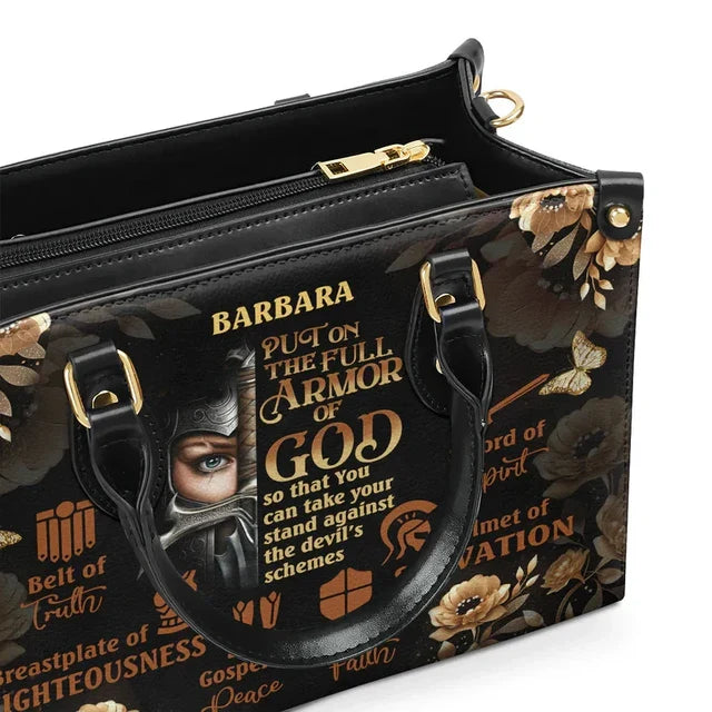 Armor Of God Leather Handbag