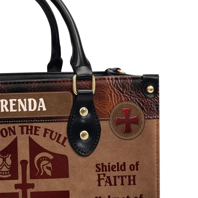 Armor Of God Leather Handbag