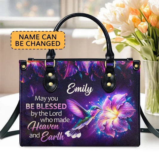 Be Blessed Leather Handbag