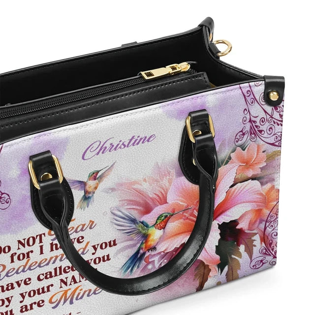 I Have Called You By Your name Leather Handbag