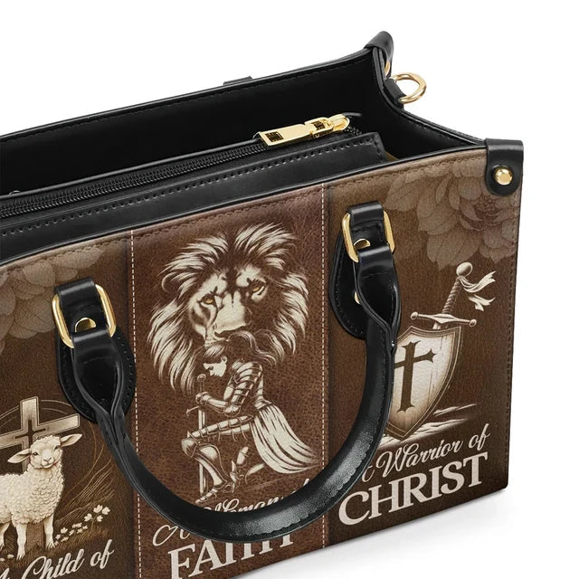 A Woman Of Faith Leather Handbag