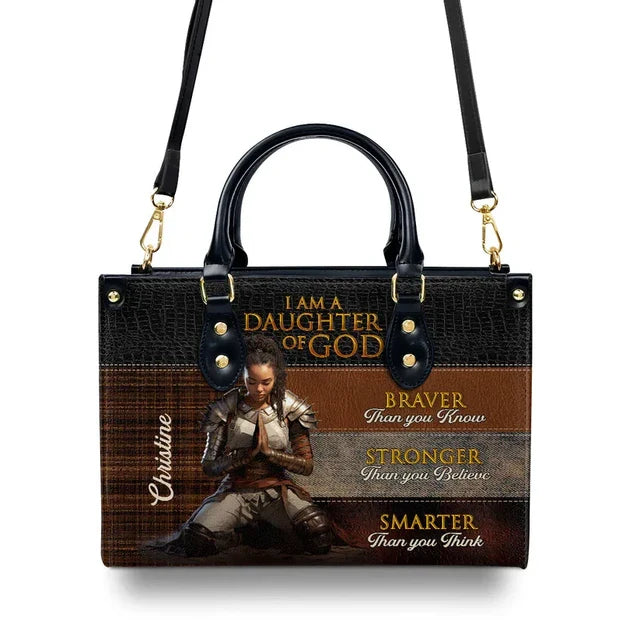 Daughter Of God Leather Handbag