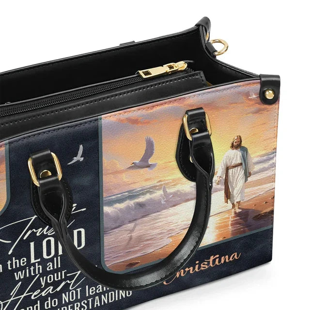 Trust in the Lord Leather Handbag