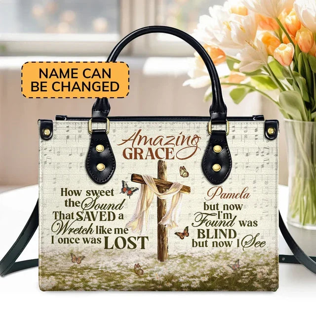 Amazing Grace Leather Handbag