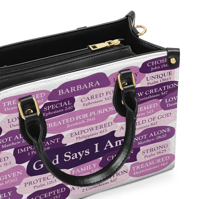 What God Says About You Leather Handbag