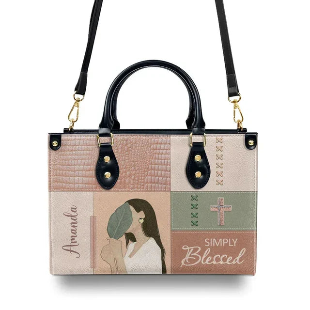 Simply Blessed Leather Handbag